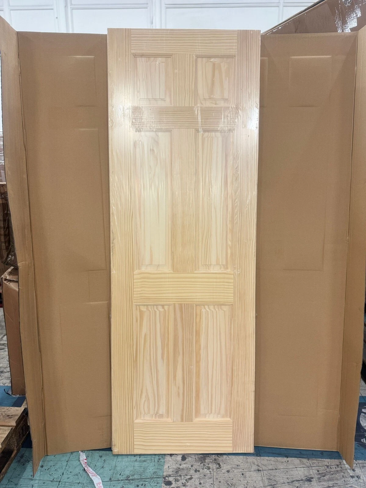 LPD Internal Clear Pine 6 Panel Door Unfinished B Graded Stock - Image 4
