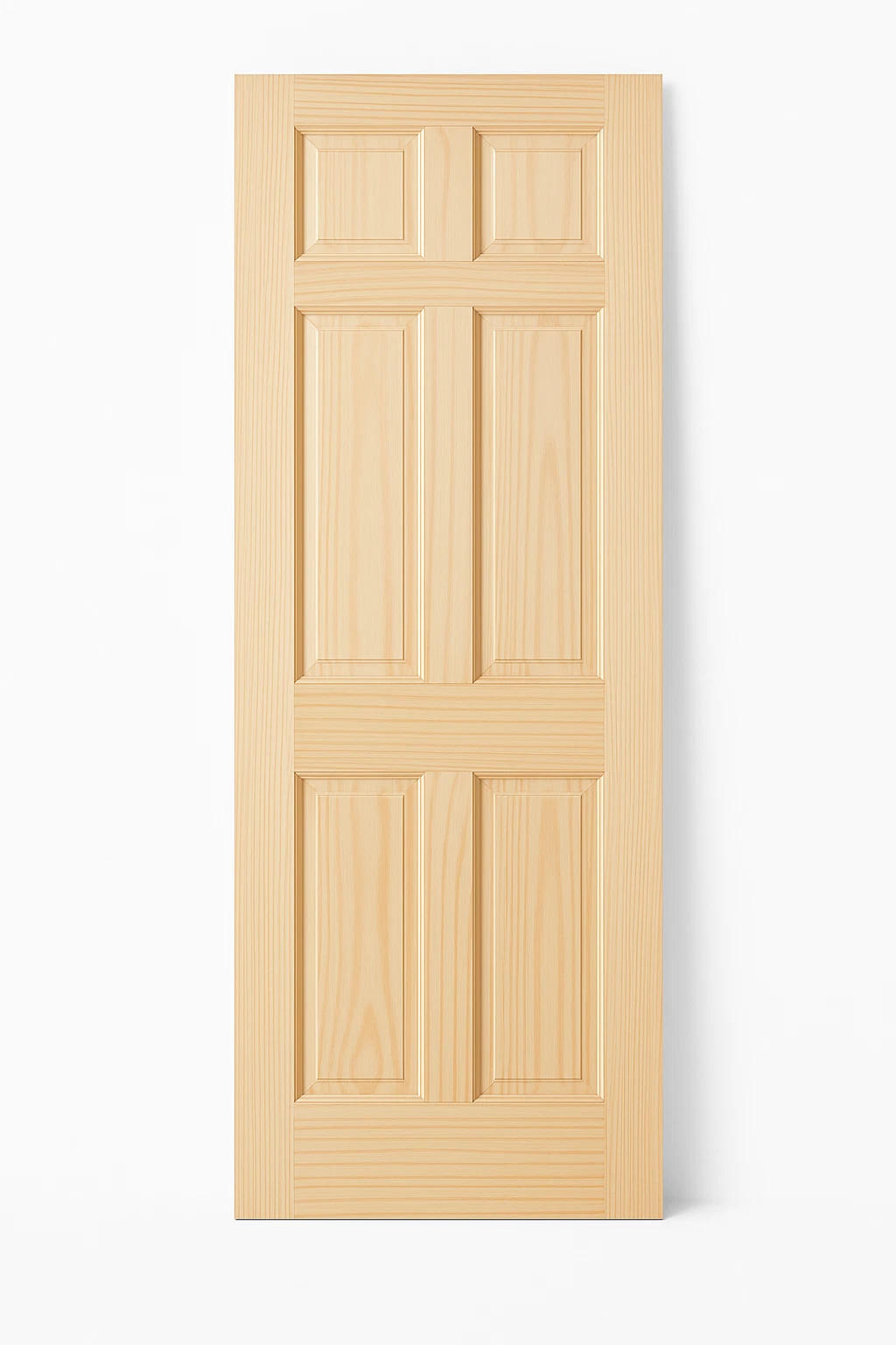 LPD Internal Clear Pine 6 Panel Door Unfinished B Graded Stock - Image 3