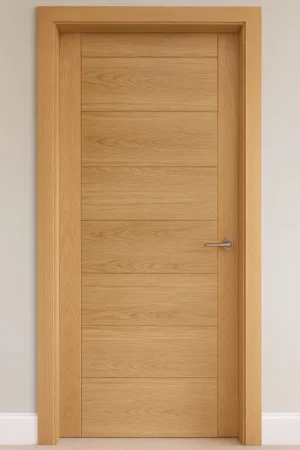 LPD Internal Oak Carini 7 Panel Door Unfinished B Graded Stock