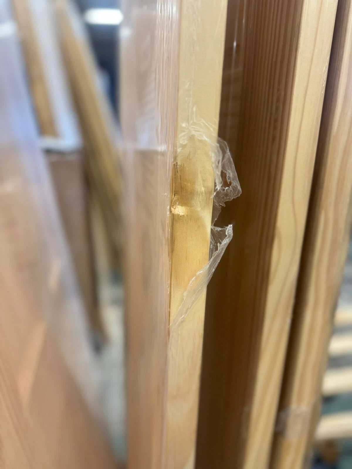 LPD Internal Clear Pine 6 Panel Door Unfinished B Graded Stock - Image 8